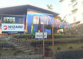 Repaginação de jardim na Escola de Idiomas WIZARD - Erechim